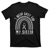 I Wear Gray For My Sister Brain Cancer Brain Tumor Awareness T-Shirt