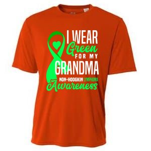 I Wear Green For My Grandma Nonmeaningful Gifthodgkin Lymphoma Awareness Cute Gi Cooling Performance Crew T-Shirt