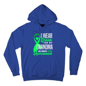 I Wear Green For My Grandma Nonmeaningful Gifthodgkin Lymphoma Awareness Cute Gi Hoodie