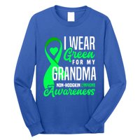 I Wear Green For My Grandma Nonmeaningful Gifthodgkin Lymphoma Awareness Cute Gi Long Sleeve Shirt