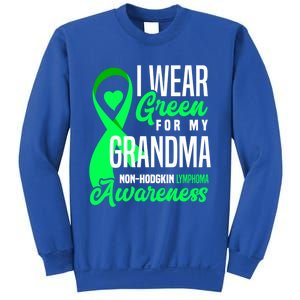 I Wear Green For My Grandma Nonmeaningful Gifthodgkin Lymphoma Awareness Cute Gi Sweatshirt