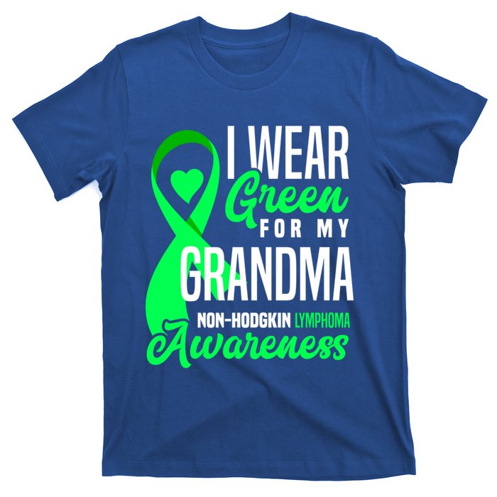 I Wear Green For My Grandma Nonmeaningful Gifthodgkin Lymphoma Awareness Cute Gi T-Shirt