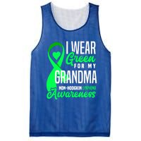 I Wear Green For My Grandma Nonmeaningful Gifthodgkin Lymphoma Awareness Cute Gi Mesh Reversible Basketball Jersey Tank