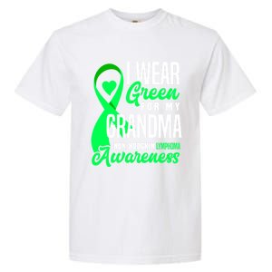 I Wear Green For My Grandma Nonmeaningful Gifthodgkin Lymphoma Awareness Cute Gi Garment-Dyed Heavyweight T-Shirt