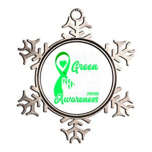 I Wear Green For My Grandma Nonmeaningful Gifthodgkin Lymphoma Awareness Cute Gi Metallic Star Ornament