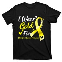 I Wear Gold For Childhood Cancer Awareness T-Shirt