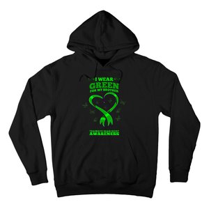 I Wear Green For My Brother Traumatic Brain Injury Awareness Hoodie