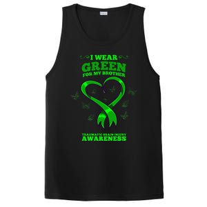 I Wear Green For My Brother Traumatic Brain Injury Awareness PosiCharge Competitor Tank