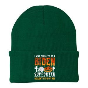 I Was Going To Be A Biden Supporter For Halloween Knit Cap Winter Beanie