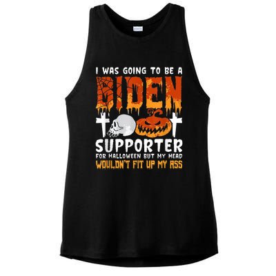 I Was Going To Be A Biden Supporter For Halloween Ladies PosiCharge Tri-Blend Wicking Tank