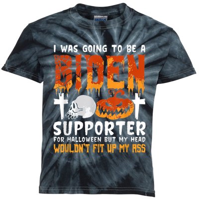 I Was Going To Be A Biden Supporter For Halloween Kids Tie-Dye T-Shirt