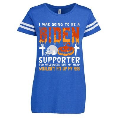 I Was Going To Be A Biden Supporter For Halloween Enza Ladies Jersey Football T-Shirt