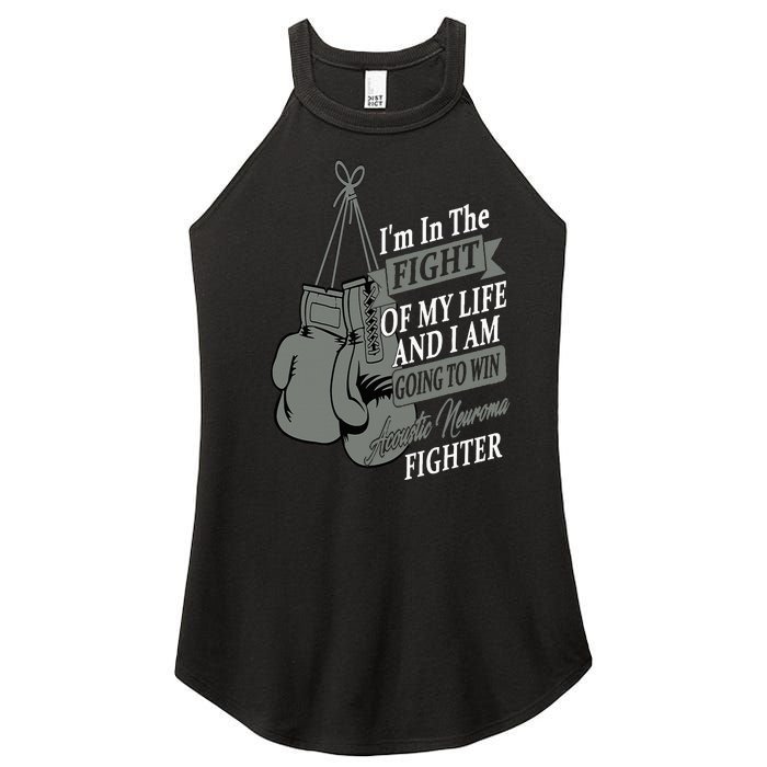 I Wear Gray For Acoustic Neuroma Awareness Warrior Women’s Perfect Tri Rocker Tank