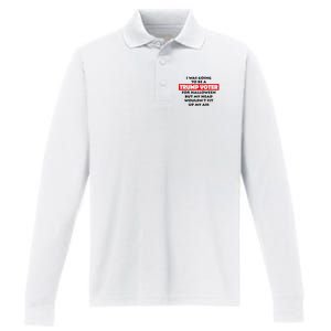 I Was Going To Be A Trump Voter For Halloween Performance Long Sleeve Polo