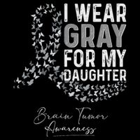 I Wear Gray For My Daughter Brain Tumor Awareness Month Impact Tech Backpack