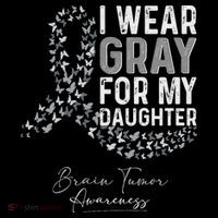 I Wear Gray For My Daughter Brain Tumor Awareness Month 16 in Basic Backpack