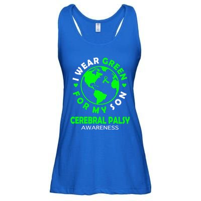 I Wear Green For My Son Cerebral Palsy Awareness Gift Ladies Essential Flowy Tank