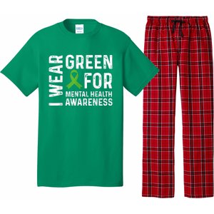 I Wear Green For Mental Health Awareness Month Pajama Set