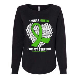 I Wear Green For My Stepson Cerebral Palsy Awareness Cool Gift Womens California Wash Sweatshirt