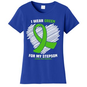 I Wear Green For My Stepson Cerebral Palsy Awareness Cool Gift Women's T-Shirt