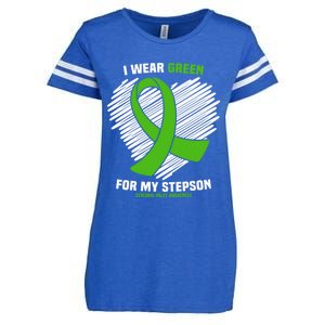 I Wear Green For My Stepson Cerebral Palsy Awareness Cool Gift Enza Ladies Jersey Football T-Shirt