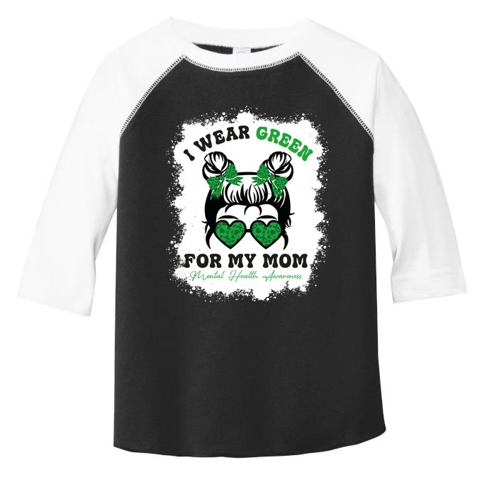 I Wear Green For My Mom Tal Health Awareness Month Gift Toddler Fine Jersey T-Shirt