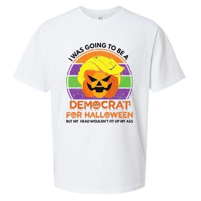 I Was Going To Be A Democrat For Halloween Funny Trumpkin Sueded Cloud Jersey T-Shirt