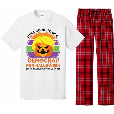 I Was Going To Be A Democrat For Halloween Funny Trumpkin Pajama Set