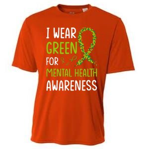 I Wear Green For Mental Health Awareness Month Cooling Performance Crew T-Shirt