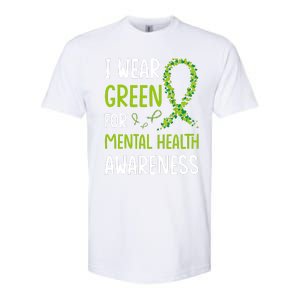 I Wear Green For Mental Health Awareness Month Softstyle CVC T-Shirt