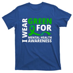 I Wear Green Ribbon Meaningful Gift Tal Health Awareness Month Cute Gift T-Shirt