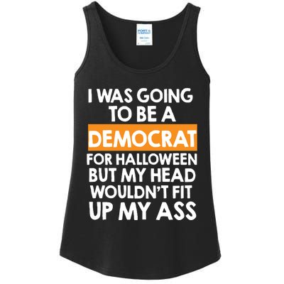 I Was Going To Be A Democrat For Halloween Funny Republican Ladies Essential Tank