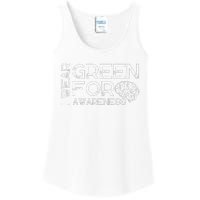 I Wear Green For Mental Health Awareness Month Ladies Essential Tank