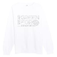 I Wear Green For Mental Health Awareness Month Premium Crewneck Sweatshirt