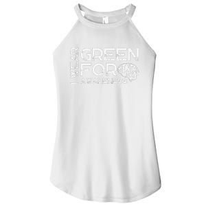 I Wear Green For Mental Health Awareness Month Women's Perfect Tri Rocker Tank