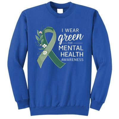 I Wear Green Tal Health Awareness Month Funny Gift Sweatshirt