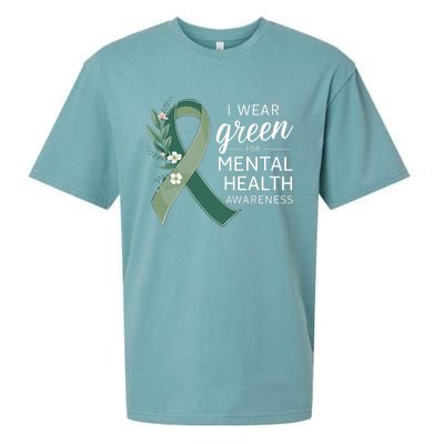 I Wear Green Tal Health Awareness Month Funny Gift Sueded Cloud Jersey T-Shirt