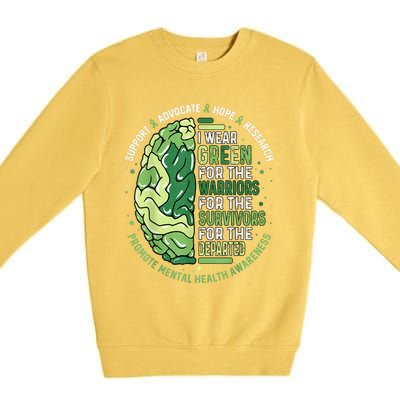 I Wear Green For The Warriors Premium Crewneck Sweatshirt