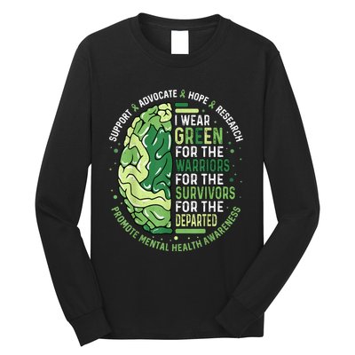 I Wear Green For The Warriors Long Sleeve Shirt