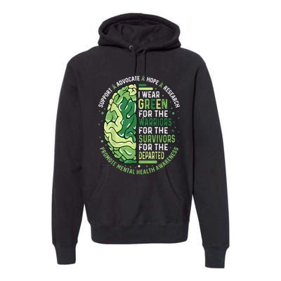 I Wear Green For The Warriors Premium Hoodie