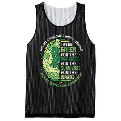 I Wear Green For The Warriors Mesh Reversible Basketball Jersey Tank