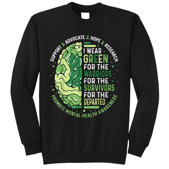 I Wear Green For The Warriors Tall Sweatshirt