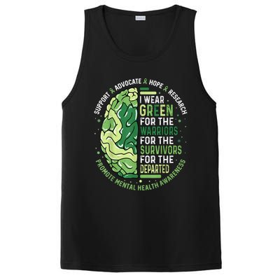 I Wear Green For The Warriors PosiCharge Competitor Tank