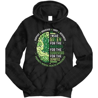 I Wear Green For The Warriors Tie Dye Hoodie