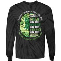 I Wear Green For The Warriors Tie-Dye Long Sleeve Shirt