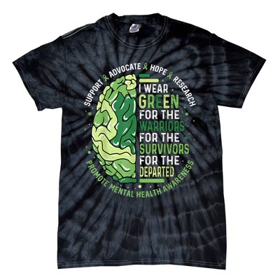 I Wear Green For The Warriors Tie-Dye T-Shirt