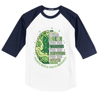 I Wear Green For The Warriors Baseball Sleeve Shirt