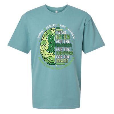 I Wear Green For The Warriors Sueded Cloud Jersey T-Shirt