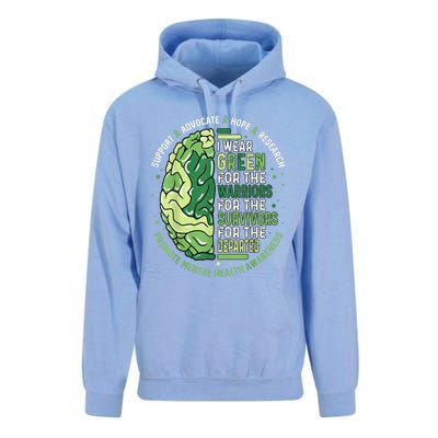 I Wear Green For The Warriors Unisex Surf Hoodie