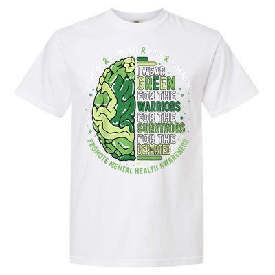 I Wear Green For The Warriors Garment-Dyed Heavyweight T-Shirt